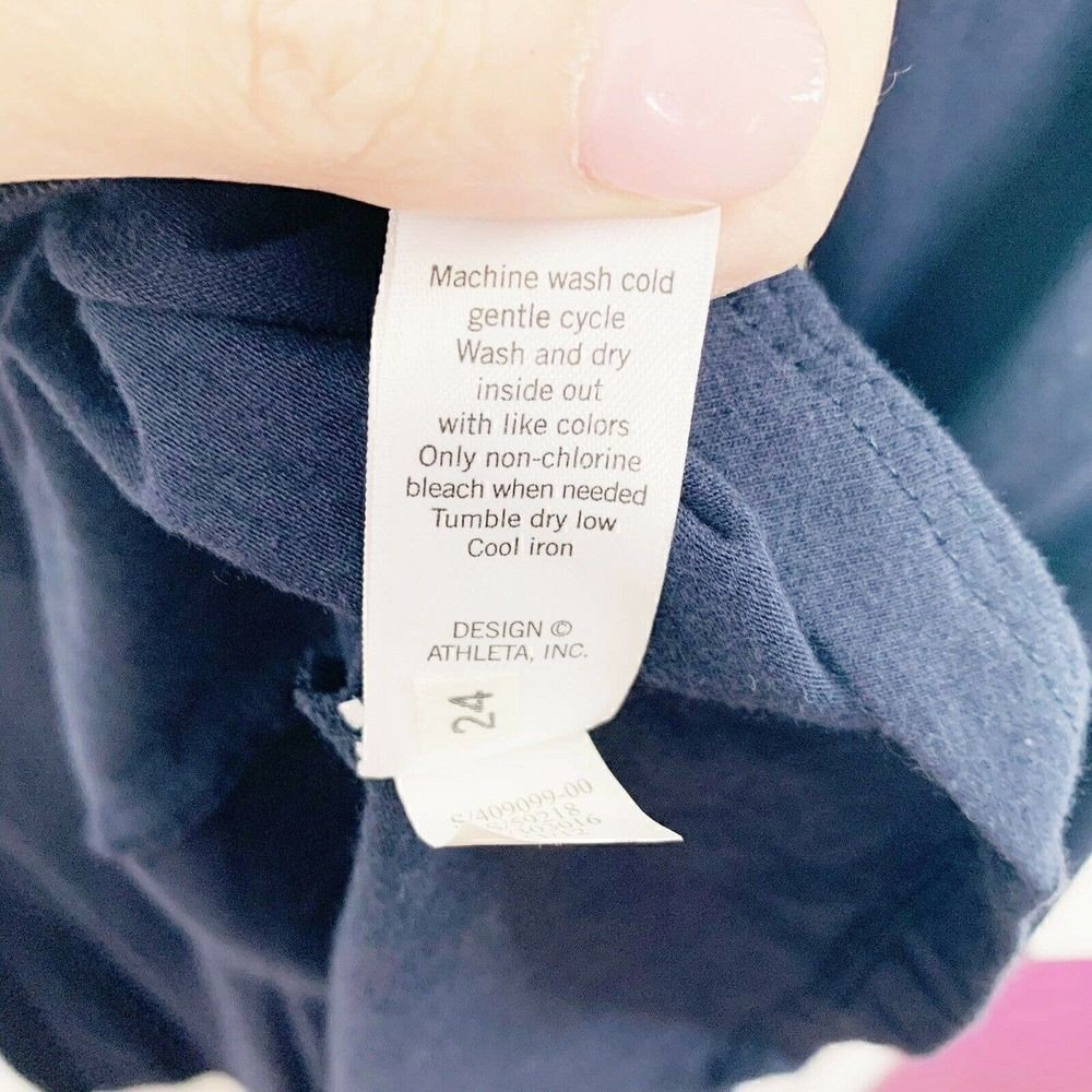 Athleta Sleeveless Tank Dress Navy Blue Pocket- S - Picture 9 of 10